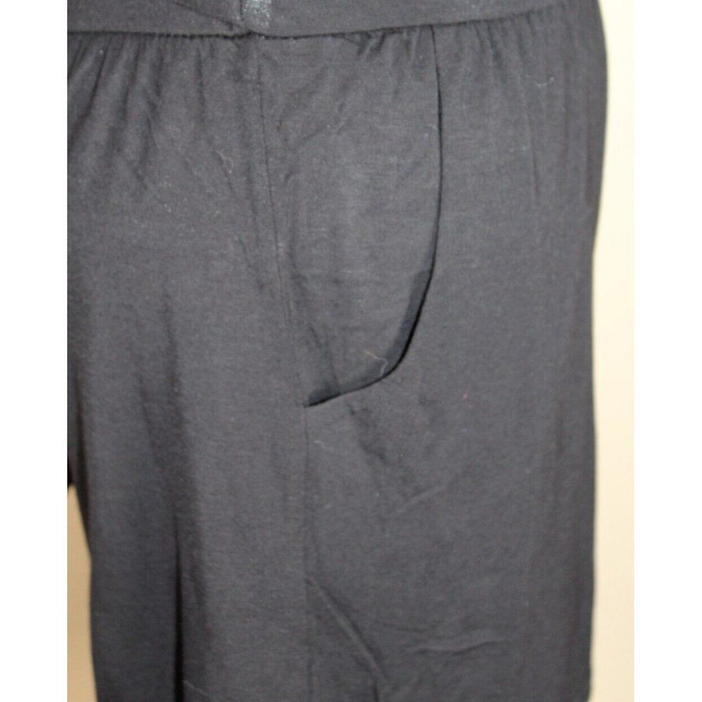 Bebe Black Short Romper Stretch Jumpsuit Medium Criss-Cross Belted - Picture 4 of 8